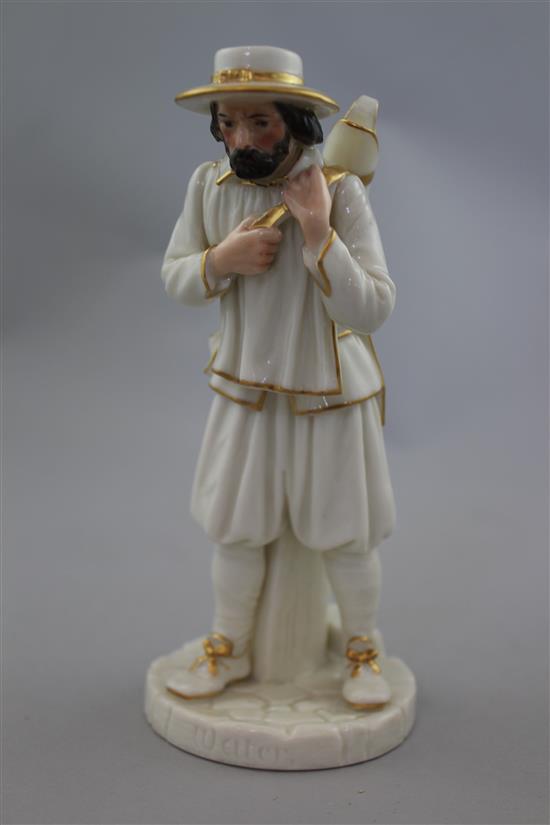 A Royal Worcester figure of a water carrier, modelled by James Hadley, 16.5cm